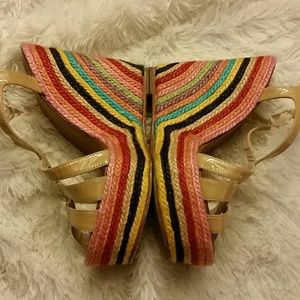 [kate spade ◇ rainbow wedge sandal]